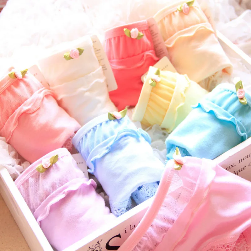 Милое нижнее белье для девочек детское с логотипом из угольного бамбукового угля