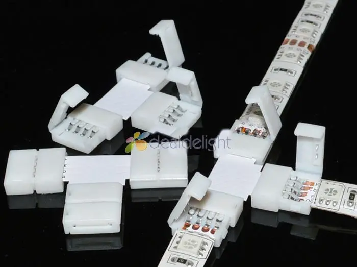 10 шт. Т образные угловые разъемы для светодиодной ленты 5050 RGB ширина мм|strip connector|led