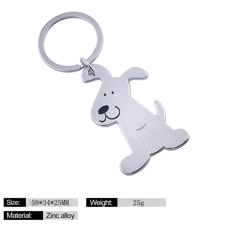 1 шт. креативный Забавный Симпатичный подвижный брелок для ключей с милой собакой