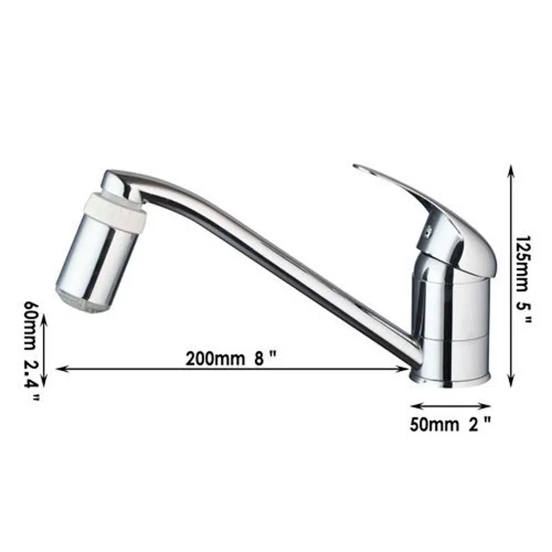 KEMAIDI Kitchen Faucet Single Handle LED Light Mixer Swivel Chrome Wash Basin Sink Faucets Water Vessel Lavatory Tap | Обустройство
