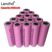battery 18650 rechargable batteries 3 7v icr18650 rechargeable 18650 li ion real 2600mah capacity battery for led flashlight