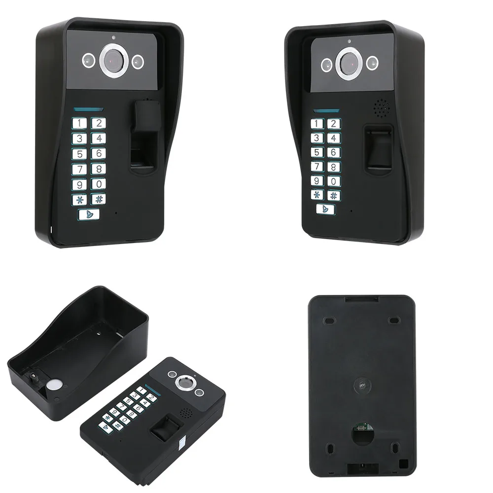 SmartYIBA WIFI APP Fingerprint Doorphone ID cards Password Unlock Max Support 16GB TF Card Doorbell 1000TVL Video Intercom | Безопасность