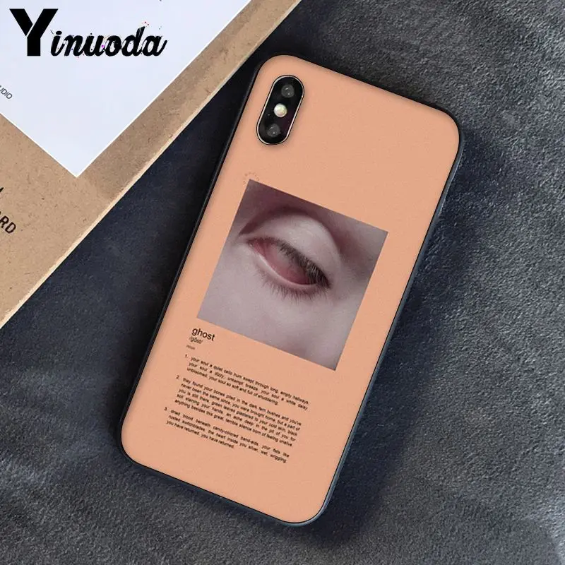 Yinuoda, розовый, эстетический, песни, лирика, эстетический, мягкий силиконовый чехол для телефона, чехол для iPhone 8, 7, 6, 6 S, 6 Plus, X, XS, MAX, 5, 5S, SE, XR, 10