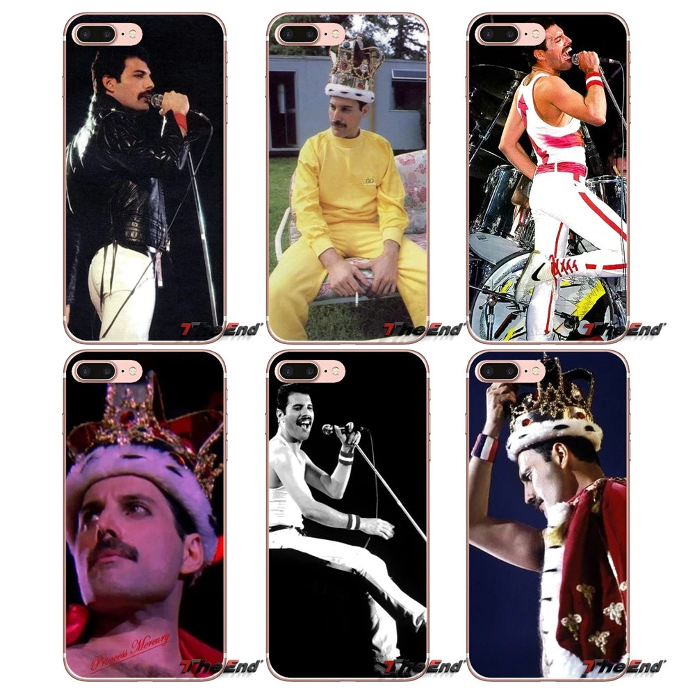 ТПУ силиконовый чехол Фредди Меркури Queen band для Huawei Honor 7X V10 6C V9 6A Play 9 Mate 10 Pro Y7 Y5 P8 P10