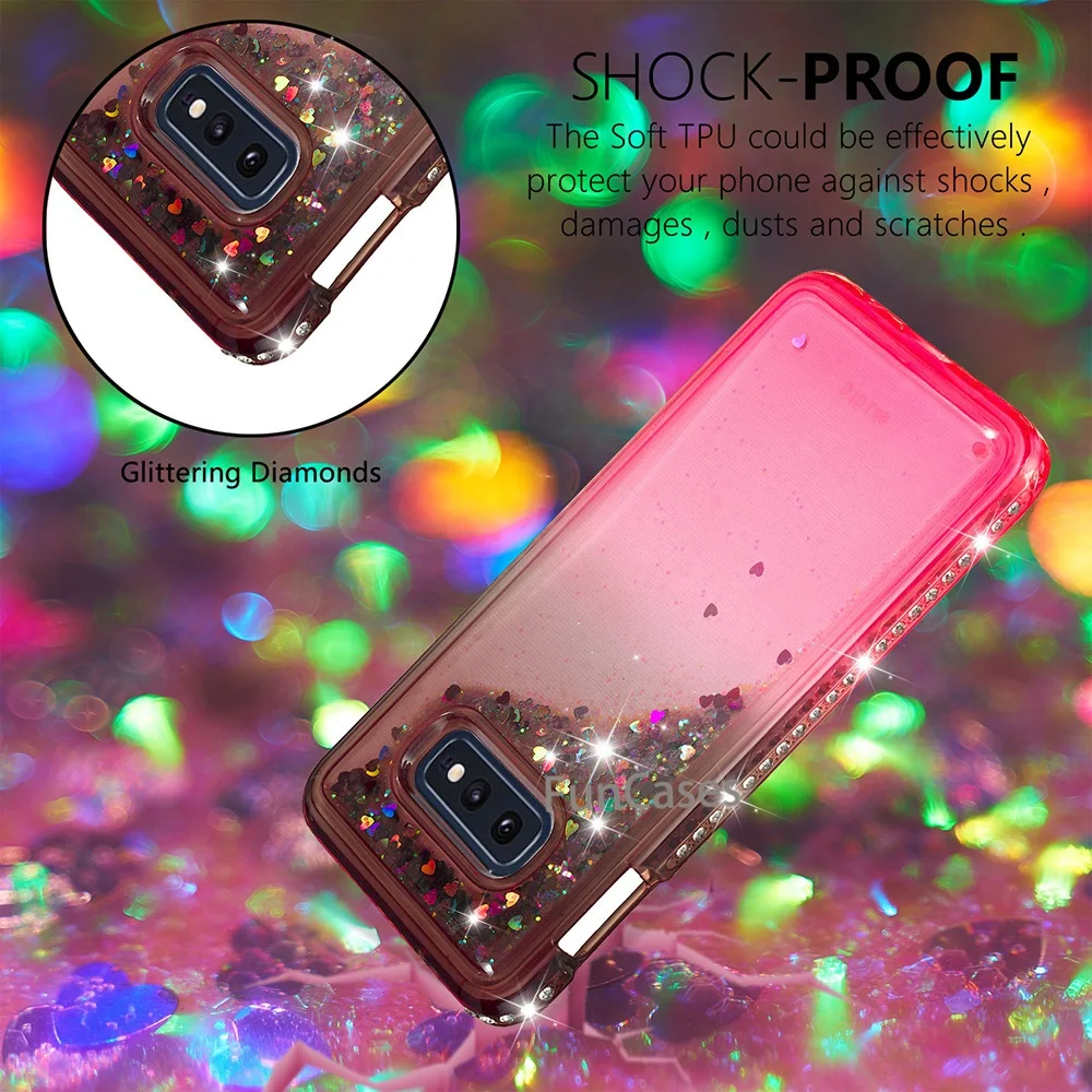 Модные блестящие сердца для samsung Galaxy S10 Lite чехол S10e диаманта Bling жидкий песок