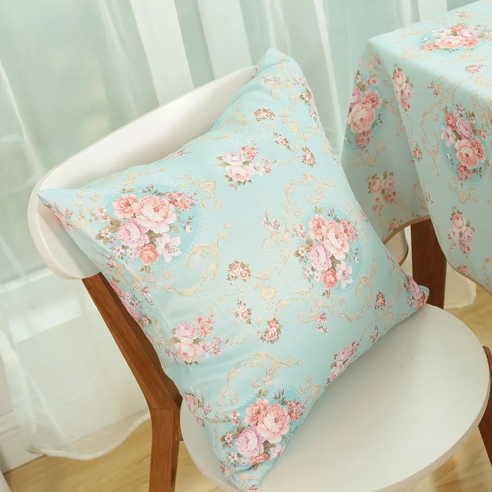 Чехол для подушки в цветочек дизайн деревенский на диване наволочка Текстиль