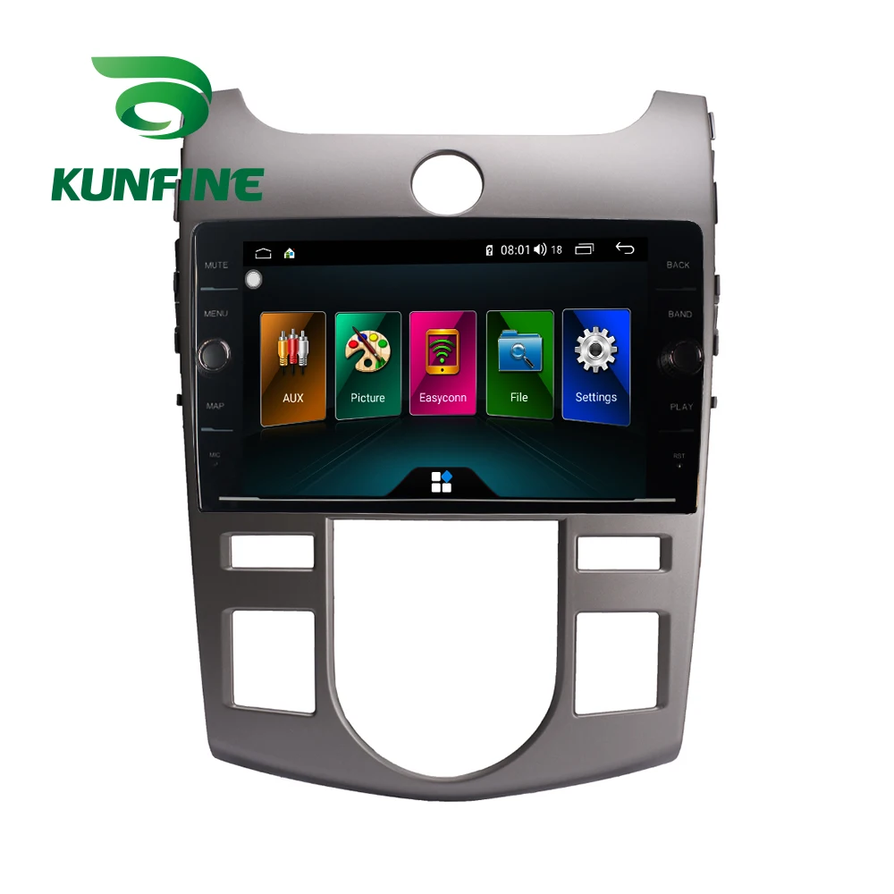 Восьмиядерный ПЗУ 64 ГБ Android 8,1 автомобильный DVD gps навигатор плеер Deckless стерео для KIA Forte 2009- радио головное устройство