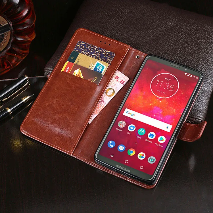 Чехол для Motorola Moto Z3 Play чехол флип из искусственной кожи кошелек телефона Z3Play XT1929|Чехлы-портмоне| |