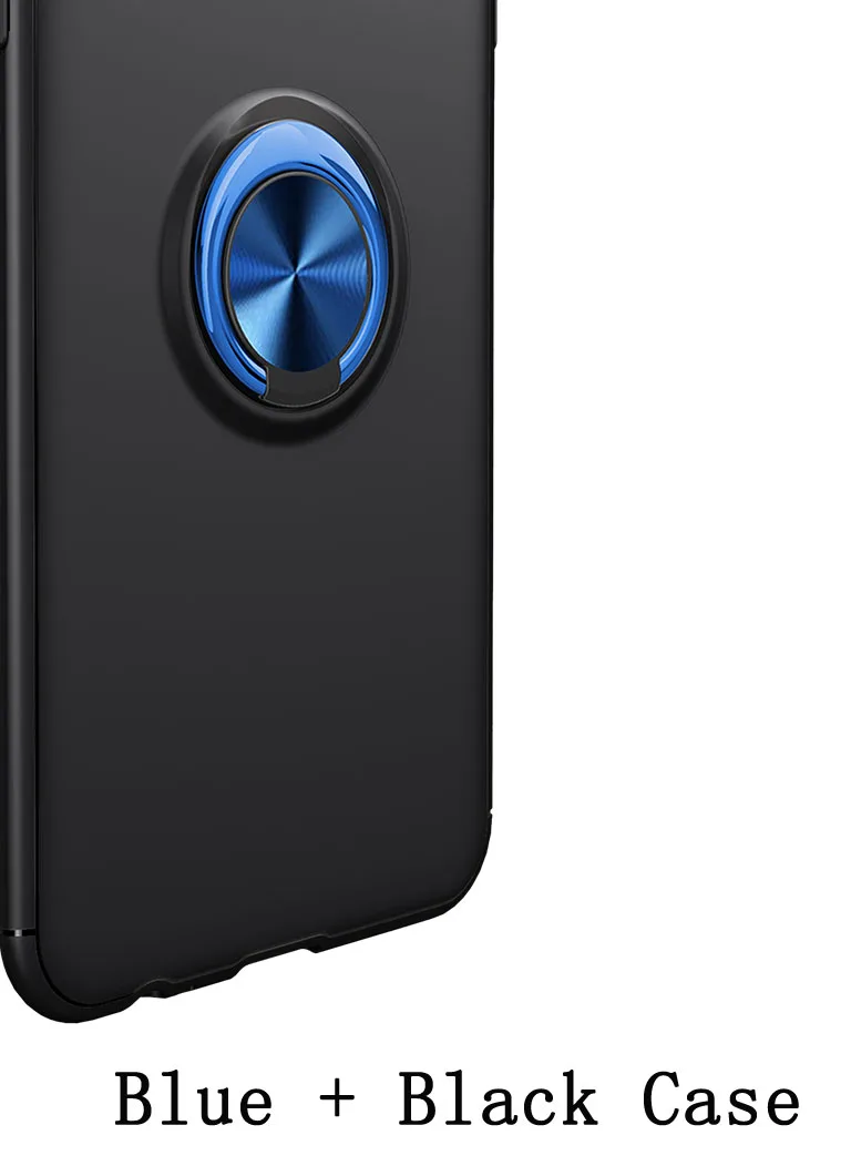 Чехол с металлическим кольцом для Xiaomi mi 9 T мягкий чехол-подставка Xao mi Xio mi 9 T Pro силиконовый бампер чехол s Red mi K20 Pro mi 9 T матовый чехол - Цвет: Blue