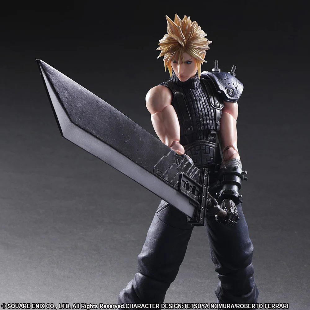 PLAY ARTS Final Fantasy VII 27 см Cloud Strife экшн-фигурка издание 2 шарнирная подвижная Модель