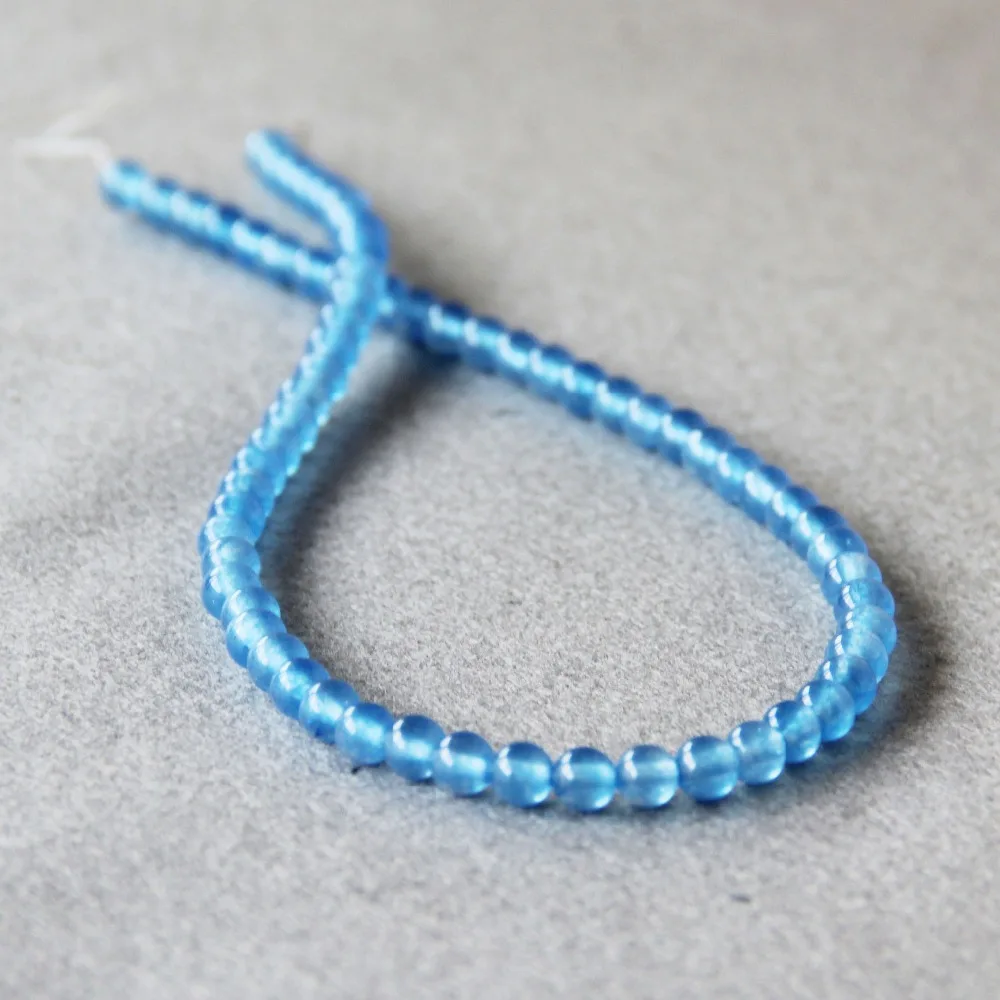 Оптовая женская/девушки (Мин Order1) 6 мм Мода Новые Природных Голубой Яшмы Круглых