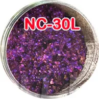 NC30L Цена 50 г хлопья Хамелеон волшебный эффект хлопья хромированный ноготь блестящая пудра узоры для ногтей с блестками гель маникюр, Полировка Ногтей - Цвет: NC30L