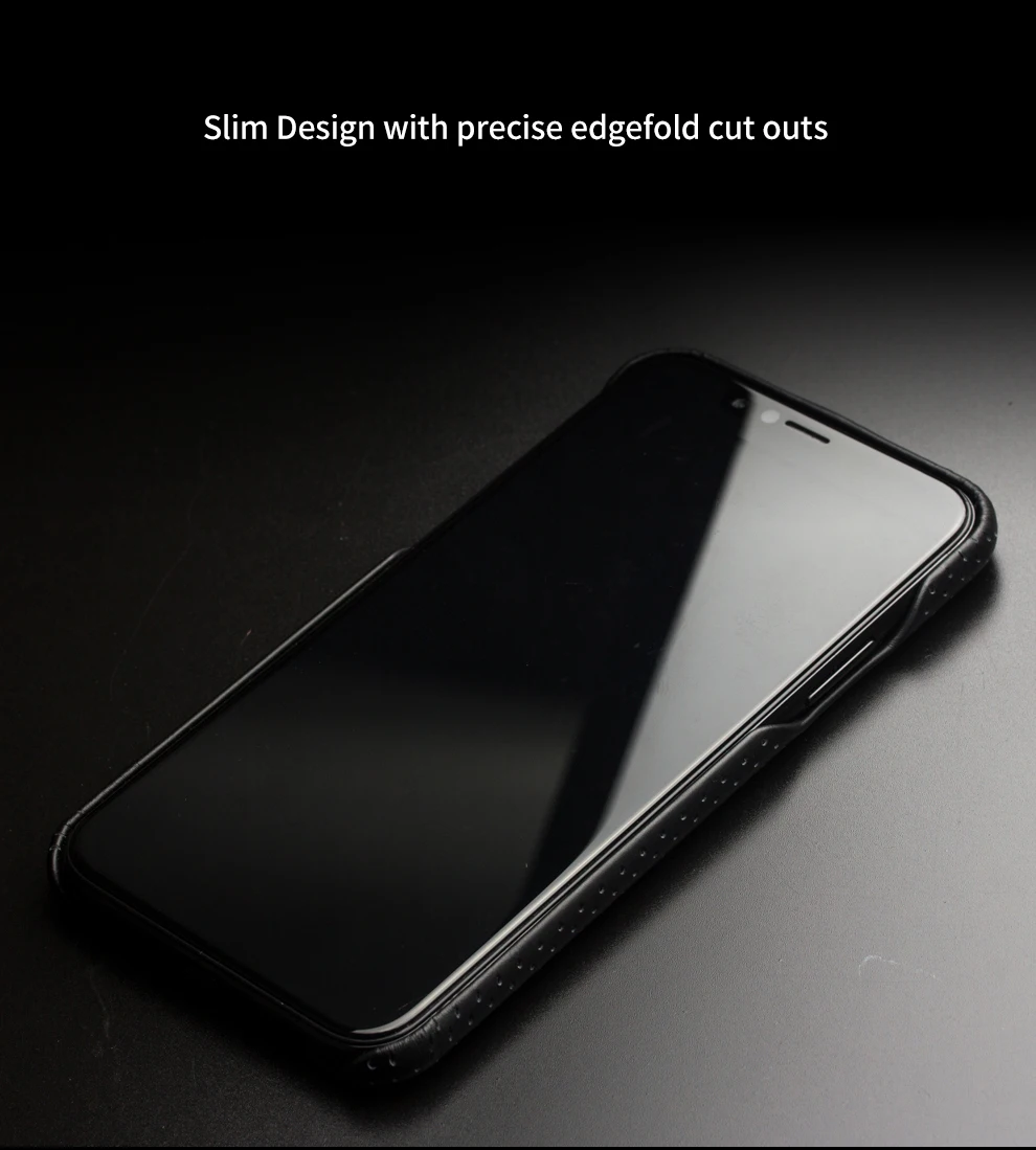 QIALINO сумка из натуральной кожи Роскошный чехол для iPhone X модная Антидетонационная задняя крышка для iPhone X для 5,8 дюймов