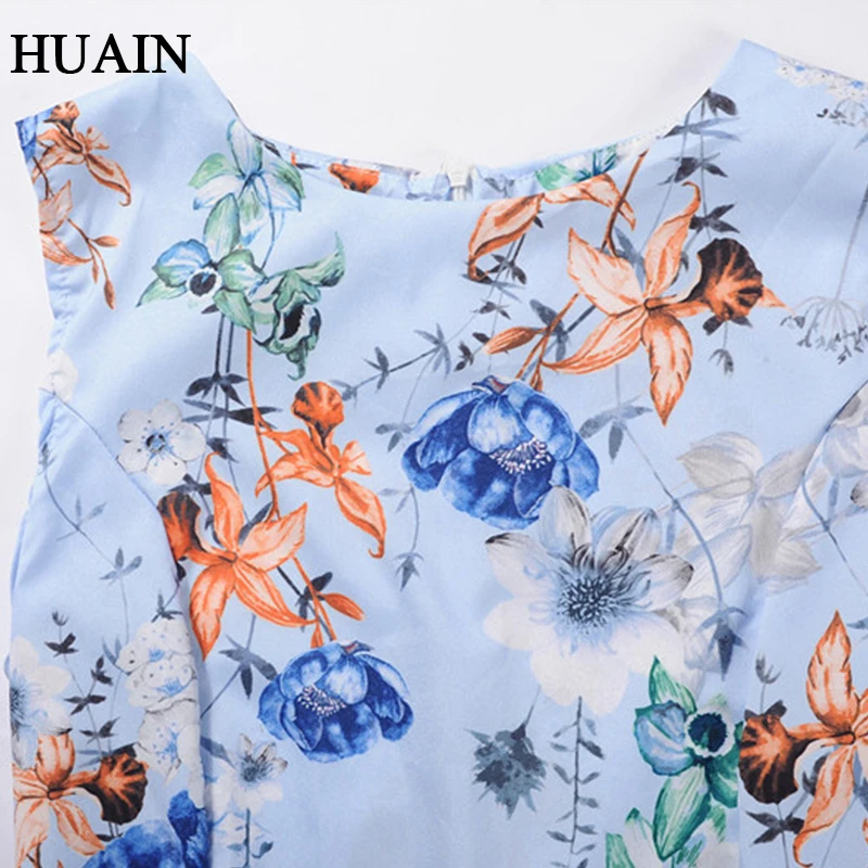 Женское платье с принтом элегантное в европейском и американском стиле офисное