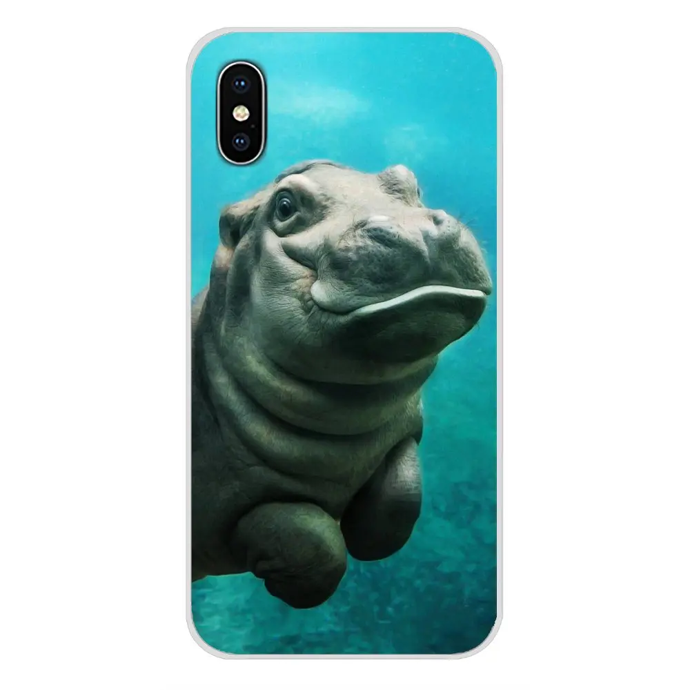 Aninal Hippo корова мультфильм для Oneplus 3T 5T 6T Nokia 2 3 5 6 8 9 230 3310 1 7 Plus 2017 2018 прозрачный чехол