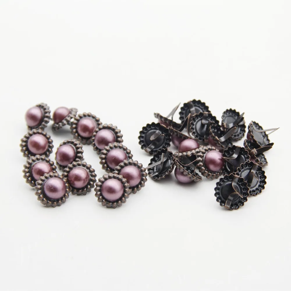 30 шт. 16 8 мм круглые Винтажные Цветы брадсы фотоальбом ручной работы сделай сам