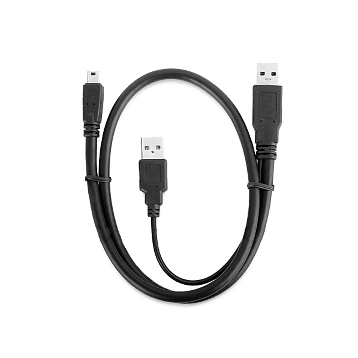 Мини-usb 2 0 двойной USB с кабелем питания папа-папа синхронизации данных кабель для