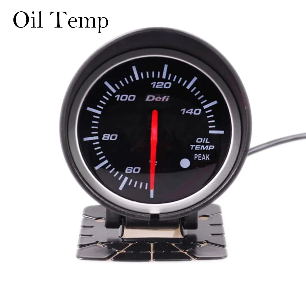 Oil Temp 2,5 дюймов Автомобильный турбонаддув датчик давления масла Температура воды Температура масла Тахометр RPM датчик с пиПредупреждение лом и светодиодный подсветкой - Цвет: Oil Temp