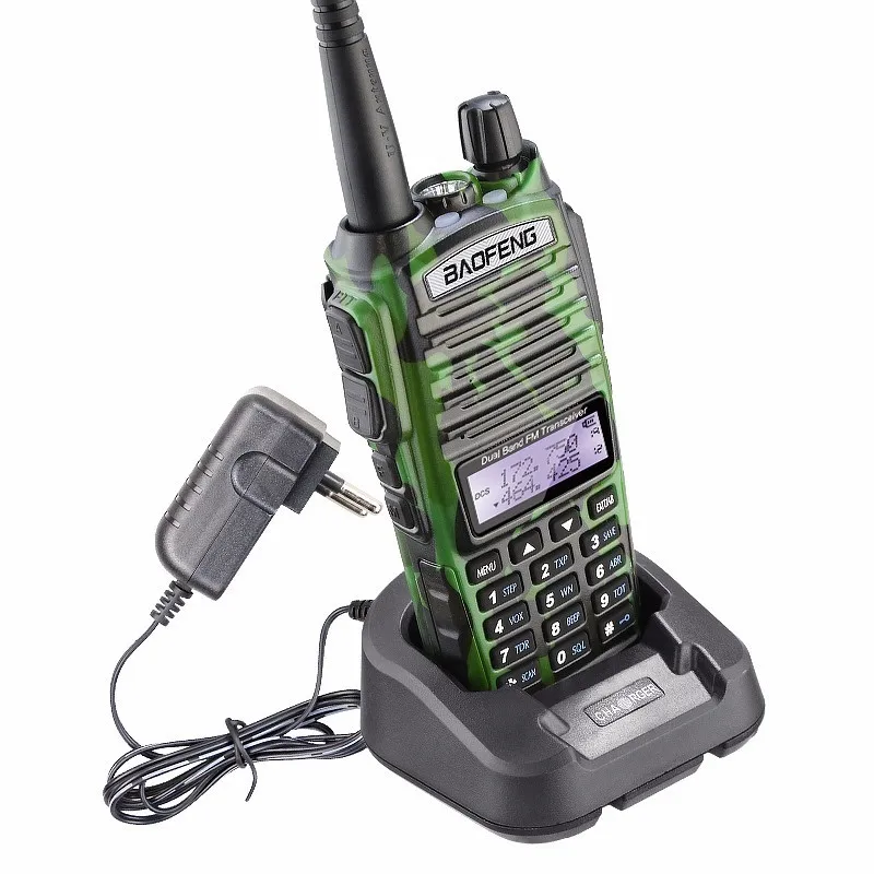 2pcs  walkie talkie BaoFeng UV-82 Portable Ham CB Radio 136-174/400-520 MHz FM Two way cb Radio comunicador walkie talkie рация
