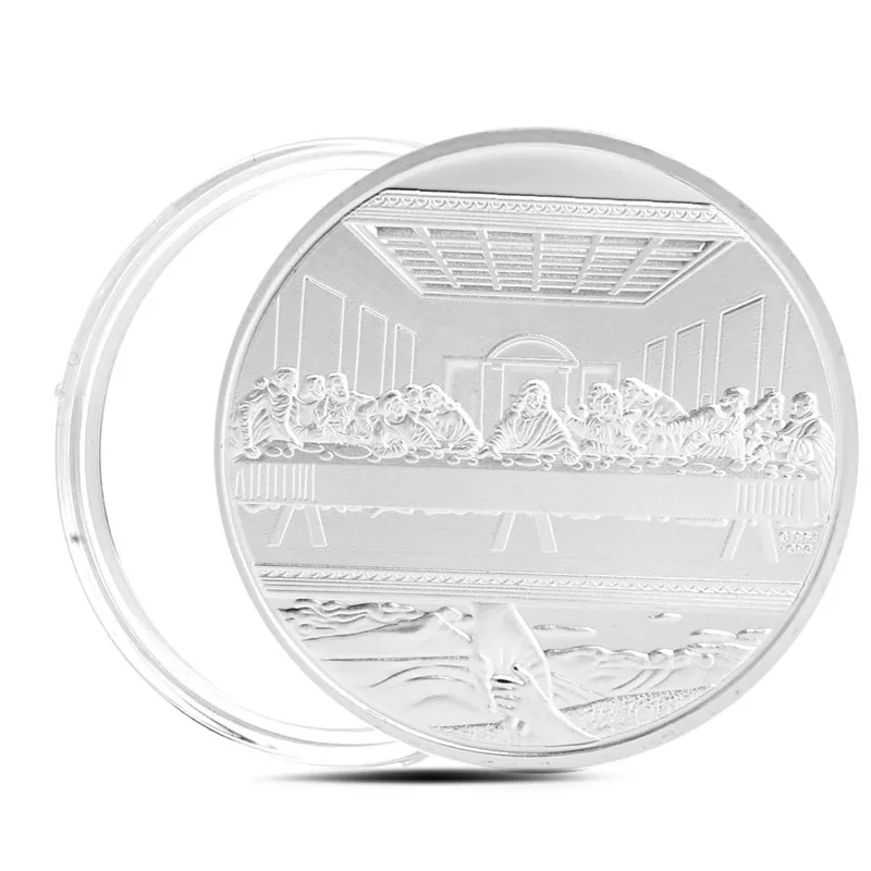 

Jesus Last Supper Gold Plated Souvenir Coin Art Collection Collectible Christmas