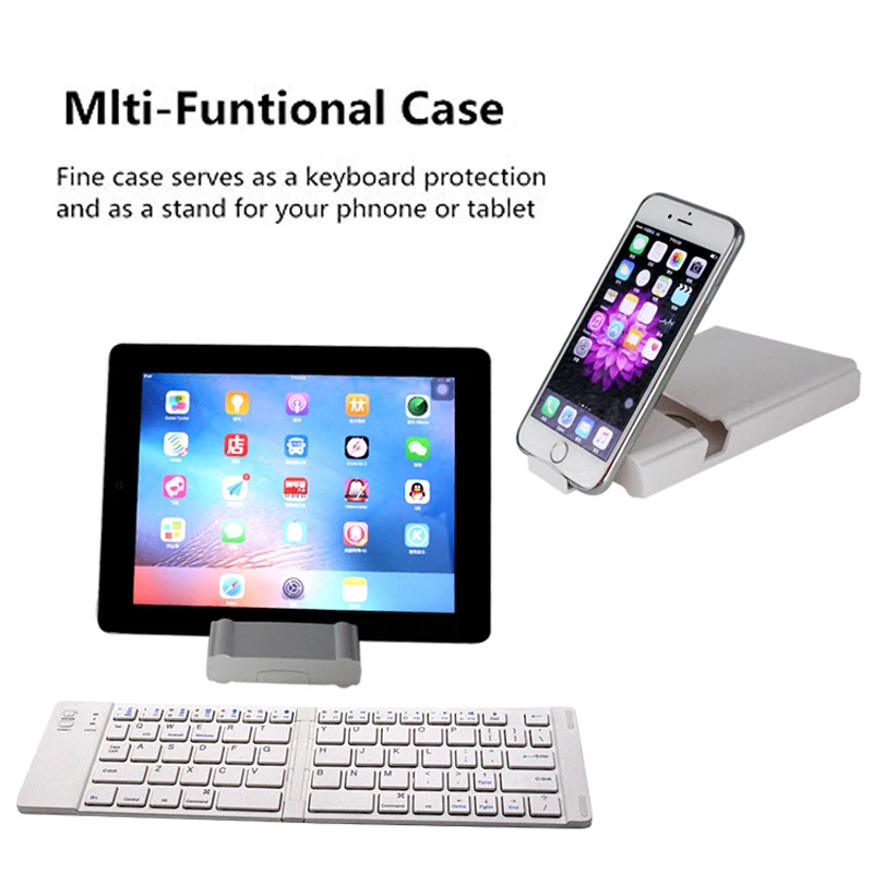 Wireless Bluetooth Portable English Folding Mini Keyboard For Ios Android Tablet Phone | Компьютеры и офис