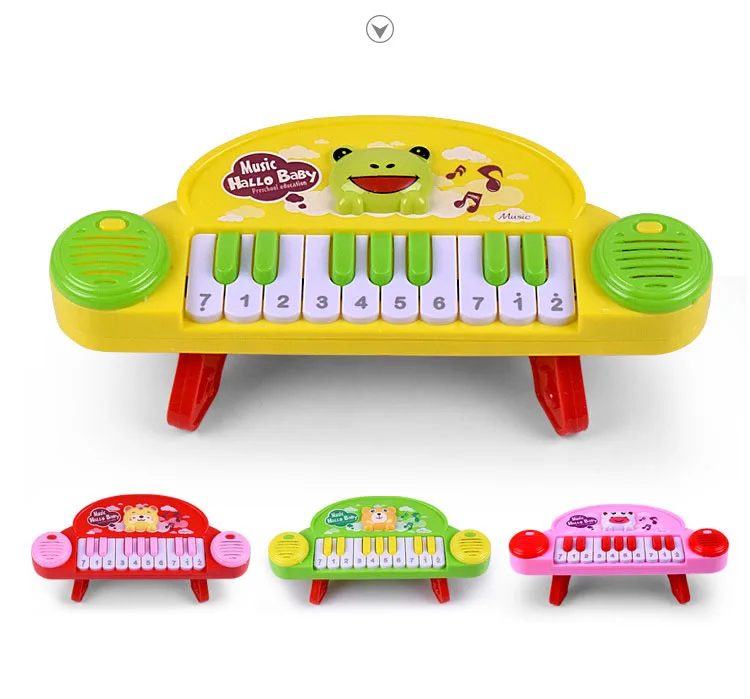 Hot Sale Musical Instrument Toy Baby Kids Cartoon Animal keyboard Developmental Music Educational Toys For Children Gift