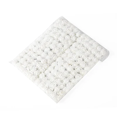 White 36/72/144 шт Пены Искусственный цветок розы для дома свадебное украшение из искусственных цветов для декора Скрапбукинг самодельный венок Подарочная коробка недорого букет - Цвет: White