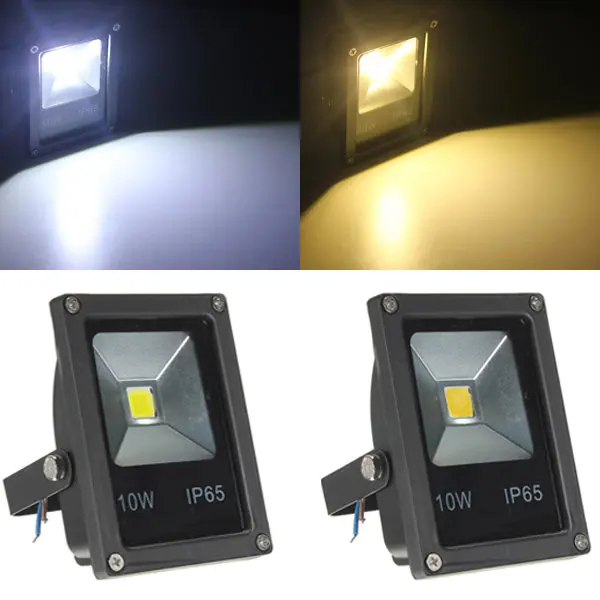 RGB Светодиодный прожектор AC85 265v 10 Вт COB LED s водонепроницаемый для освещения сада