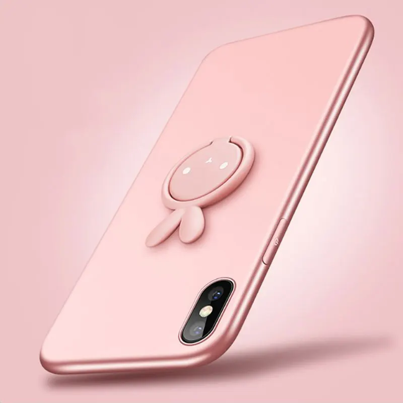 AHHROOU для iPhone 8 чехол с подставкой магнетизм Plus Мягкий кольцо держатель Защитный