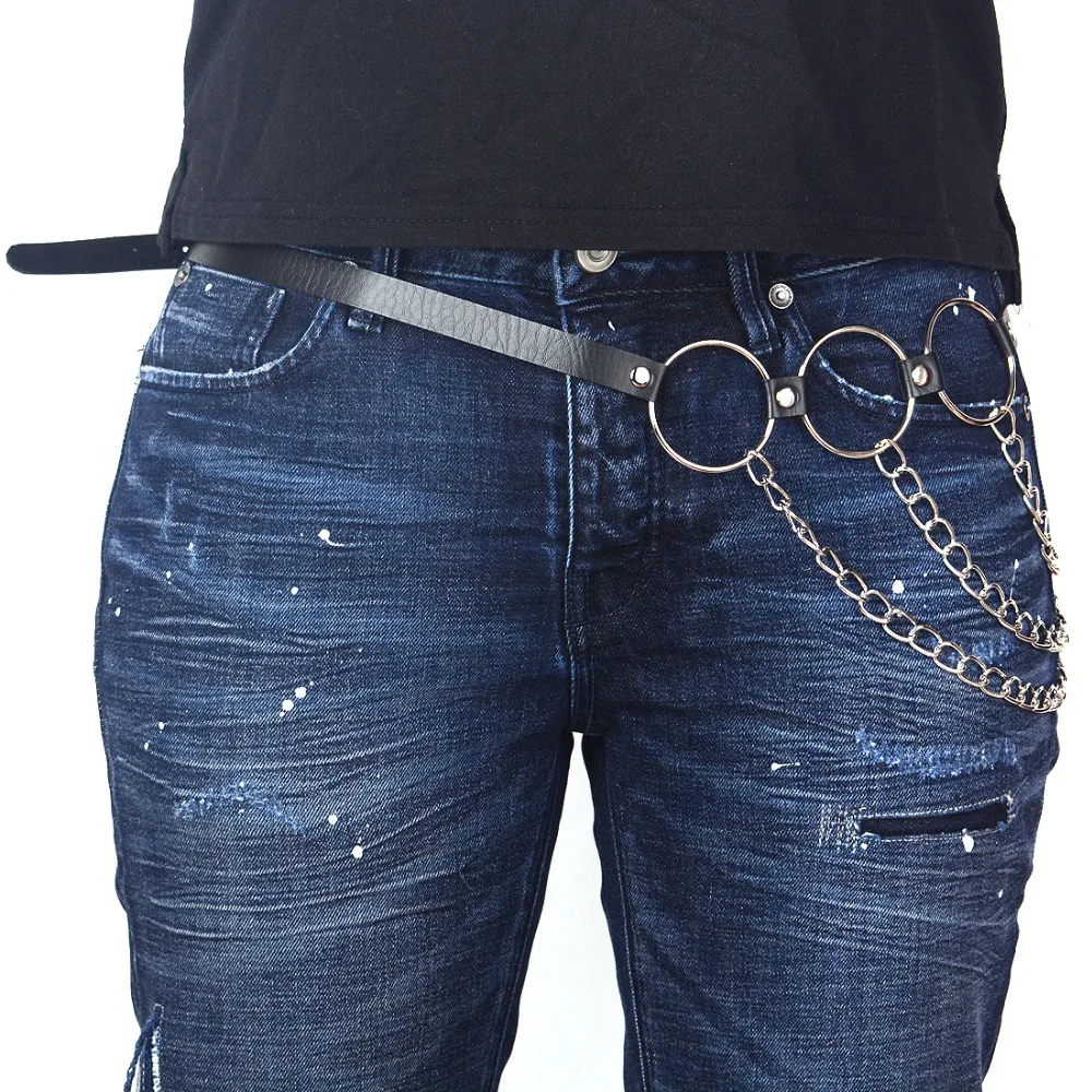 Модные женские аксессуары черного цвета брелок для ключей в стиле хип-хоп рок