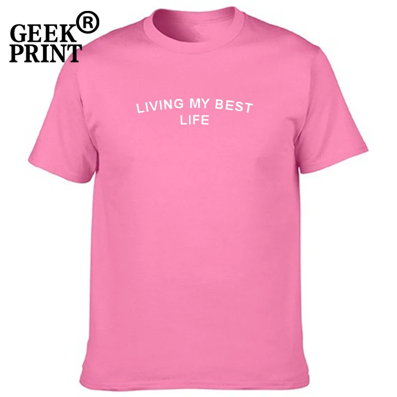 Женские топы футболки с принтом Живая моя лучшая жизнь женская футболка надписью