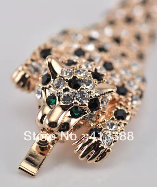 Высокое качество 18 К розовый белый золотой чехол AAA CZ Леопардовый драгоценный