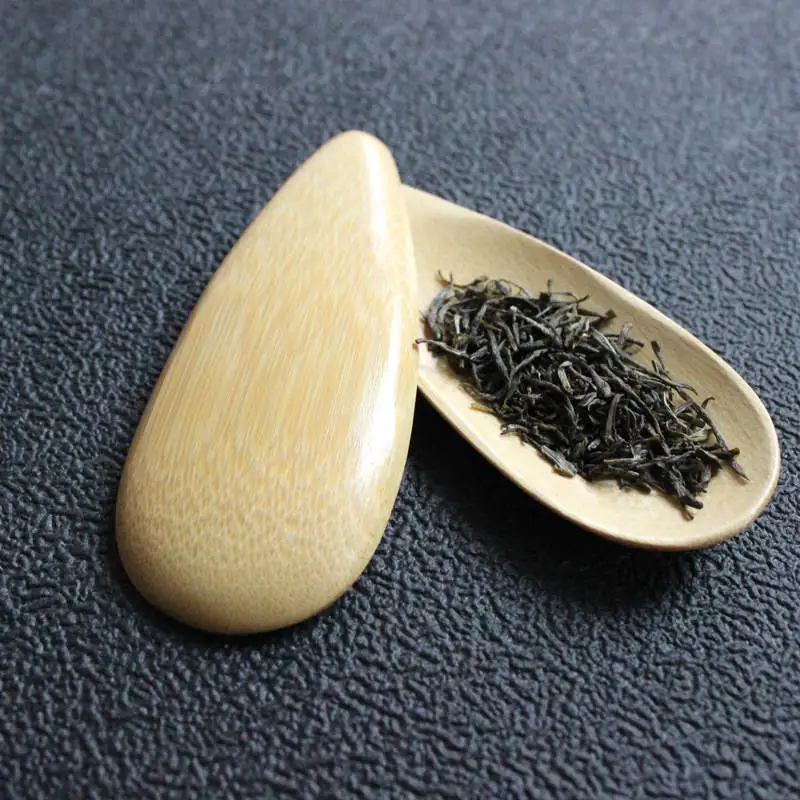 

Cute Melon seed shape Drop-shaped Handmade Mini Bamboo Tea Scoops Kung Fu Tea Spoon Black Green Tea Shovel Gift For Friends 1PC