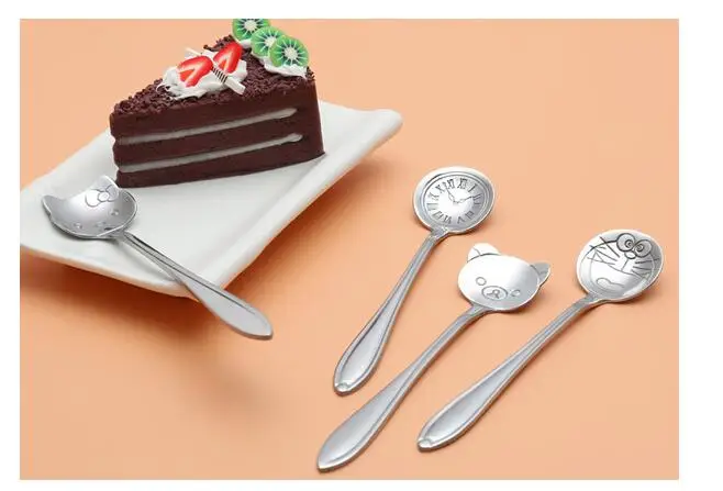 (10 шт./лот) мультфильм Дораэмон Rilakkuma Медведь часы нержавеющая сталь кухня кофе