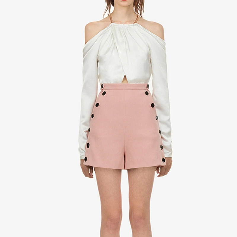 

Women Blouses Designer Long Sleeve Cold Shoulder Shirts Tops BIG SALE