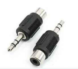 

100 шт., гнездовой разъем RCA для аудио и видео, AV PC 3,5 мм, 1/8 дюйма, стерео, штекерные адаптеры, коннектор