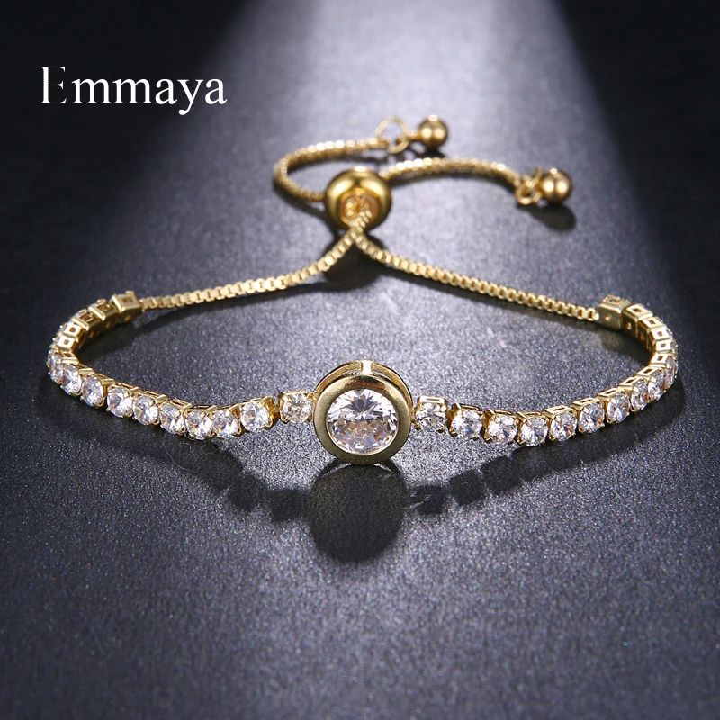 Женский браслет из циркония EMMAYA стильный Шарм-браслет с регулируемой цепочкой