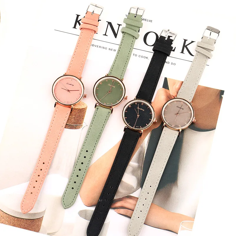 

2019 New Casual Women's Watches Fashion Ladies Quartz Watch For Women Simple Exquisite Bracelet Gift Clock Leather Wristwatch