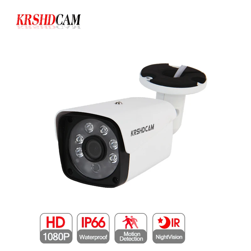 KRSHDCAM Full HD 1080P AHD Камера пуля для наружного видеонаблюдения 6 шт. спектр ночного видения Водонепроницаемый IP66 домашнее видеонаблюдение