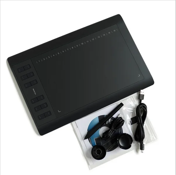 HUION Новый 1060 плюс Графика Планшеты рисунок профессиональные Подпись обновленная