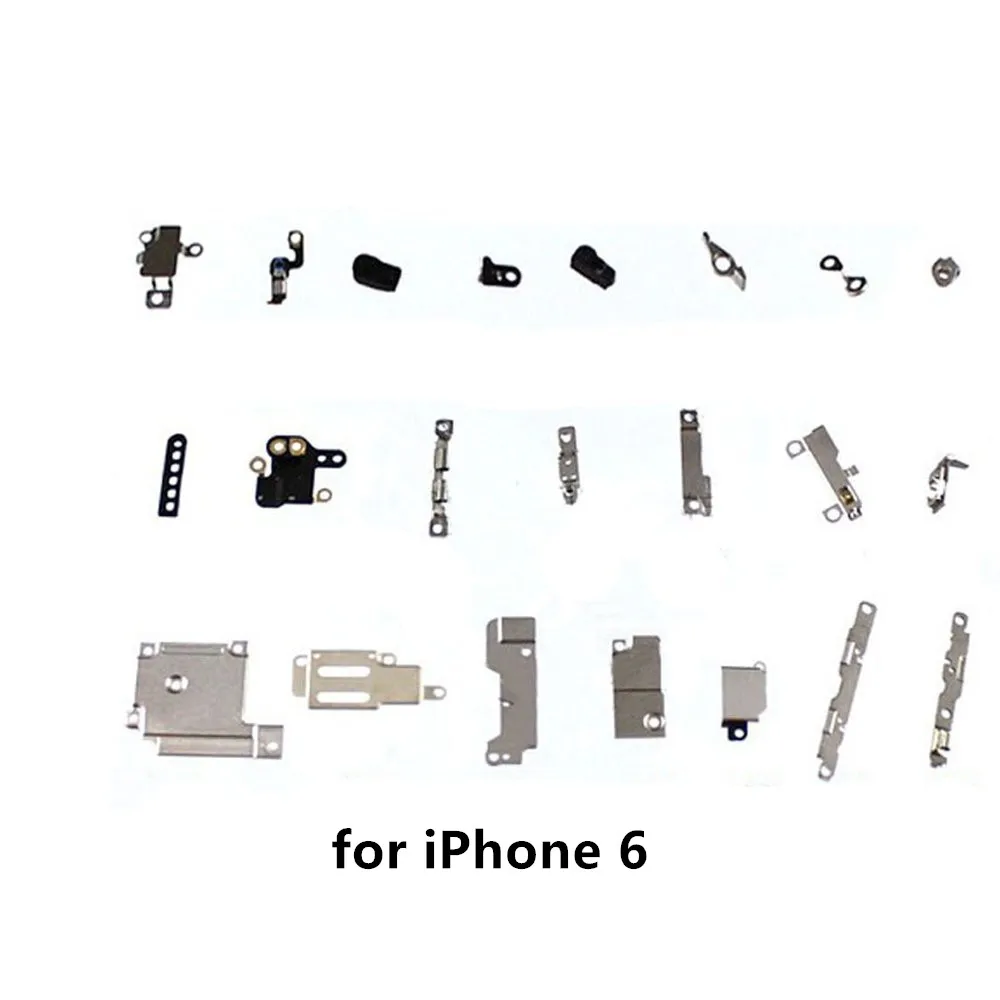 Полный корпус внутренний маленький металлический Железный 23 шт. для iPhone 5 5c 5S 6 6s plus 7 7P 8 маленький держатель кронштейн щит пластина комплект Запчасти для телефонов