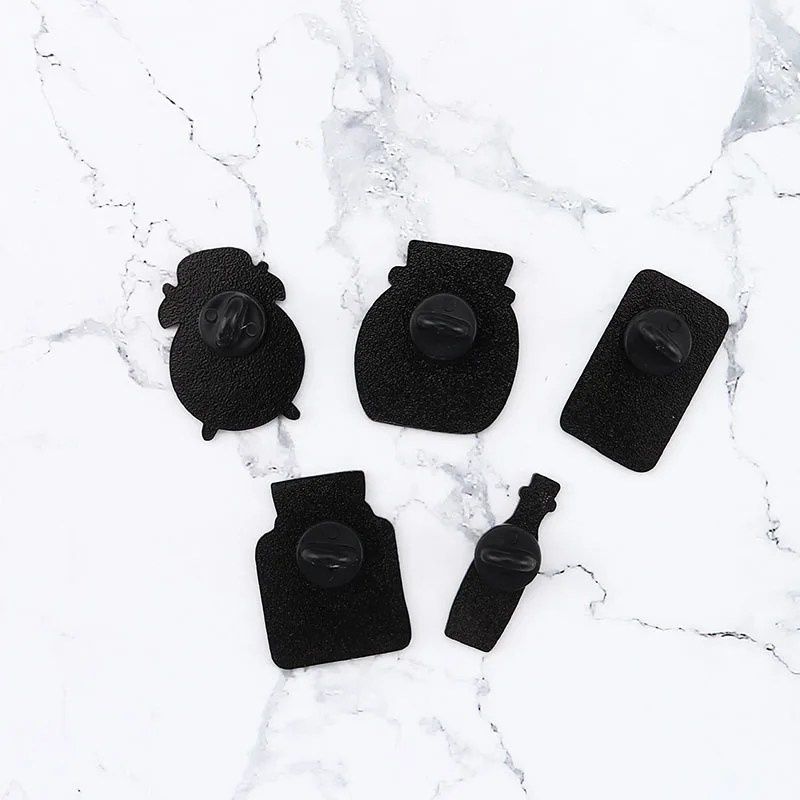 Коллекционные булавки розового цвета броши в виде романтичной бутылки с MP3 для