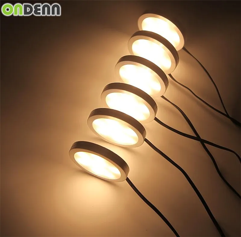 Светодиодные лампы для шкафа 6 ламп набор с беспроводным радиочастотным пультом