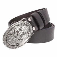 women cowskin leather belt arabesque pattern women genuine leather belt retro palace pattern jeans belt for men