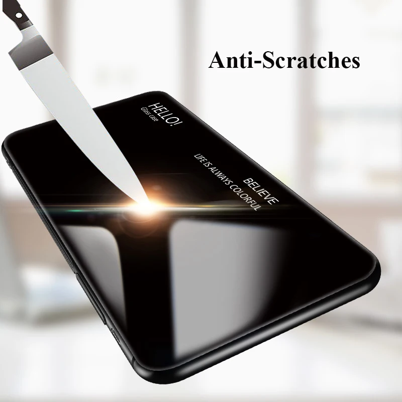 Чехол MUCHI для Samsung Galaxy A8 2018 роскошный градиентный стеклянный чехол S10 Plus S10e A6
