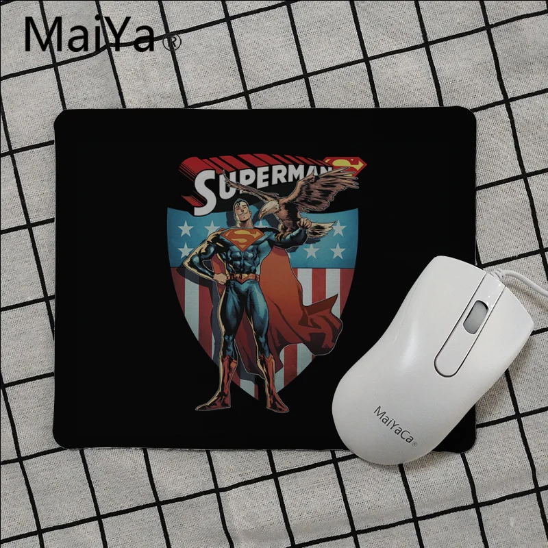 No Lock Edge18x22cm Maiya, высокое качество, DC hero, Супермен, ноутбук, компьютер, коврик для мыши,,, игровой коврик, мышь - Цвет: No Lock Edge18x22cm