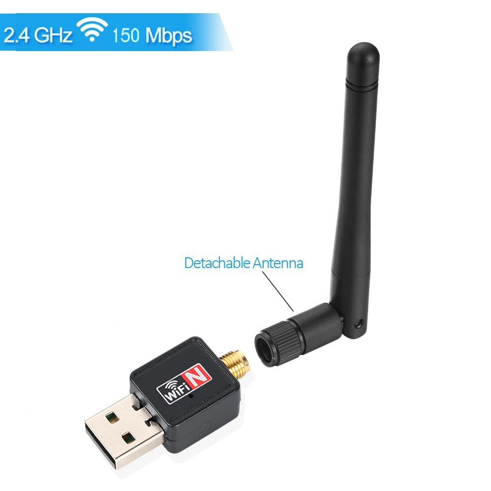 USB Wifi адаптер 150 Мбит/с 2 4 ГГц Беспроводной сетевая карта беспроводной локальной