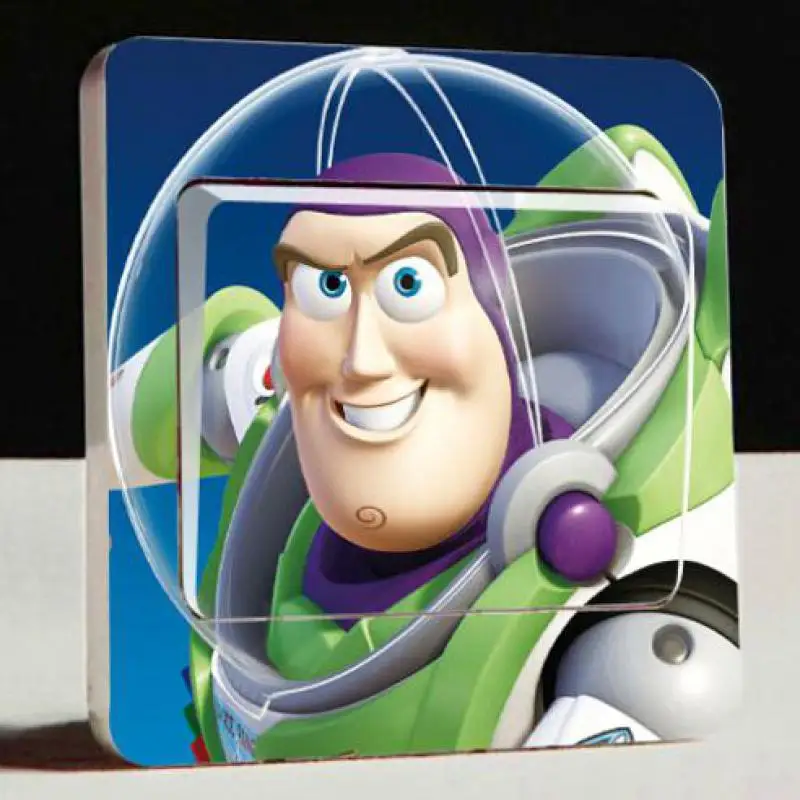 1 шт История Базз Лайтер переключатель наклейки Анахайм-Анахайм dekorasi Nkrumah kartun