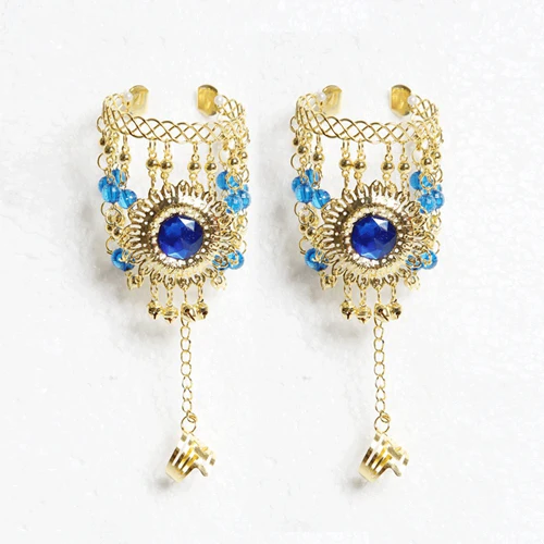 Оптовая продажа набор из 5 предметов для танца живота ожерелье серьги браслет