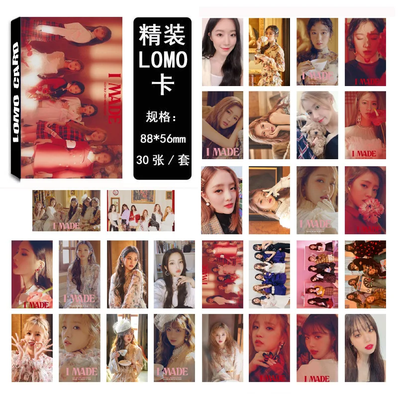 Новинка 30 шт./компл. KPOP GIDLE командный альбом для девочек Senorita Фотокарта из ПВХ